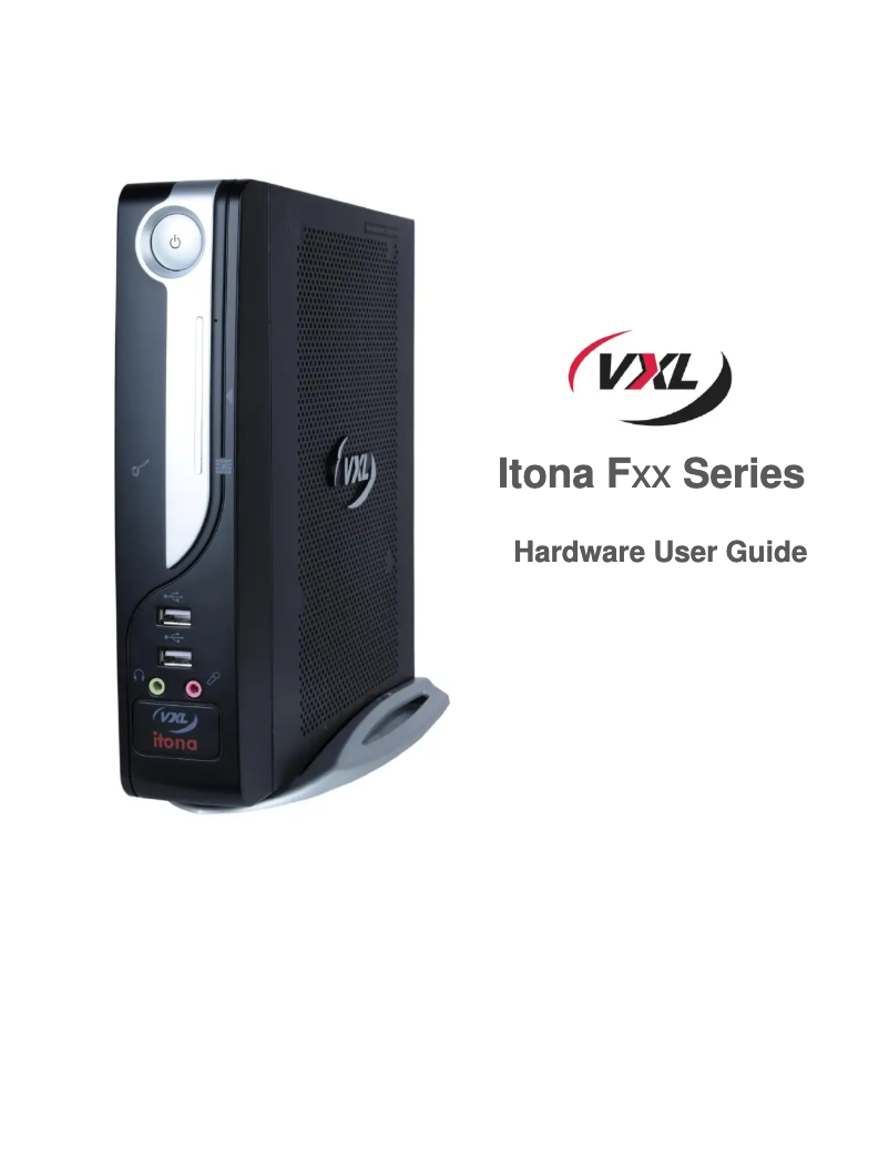 Imagen de la primera página del manual del dispositivo Itona F64