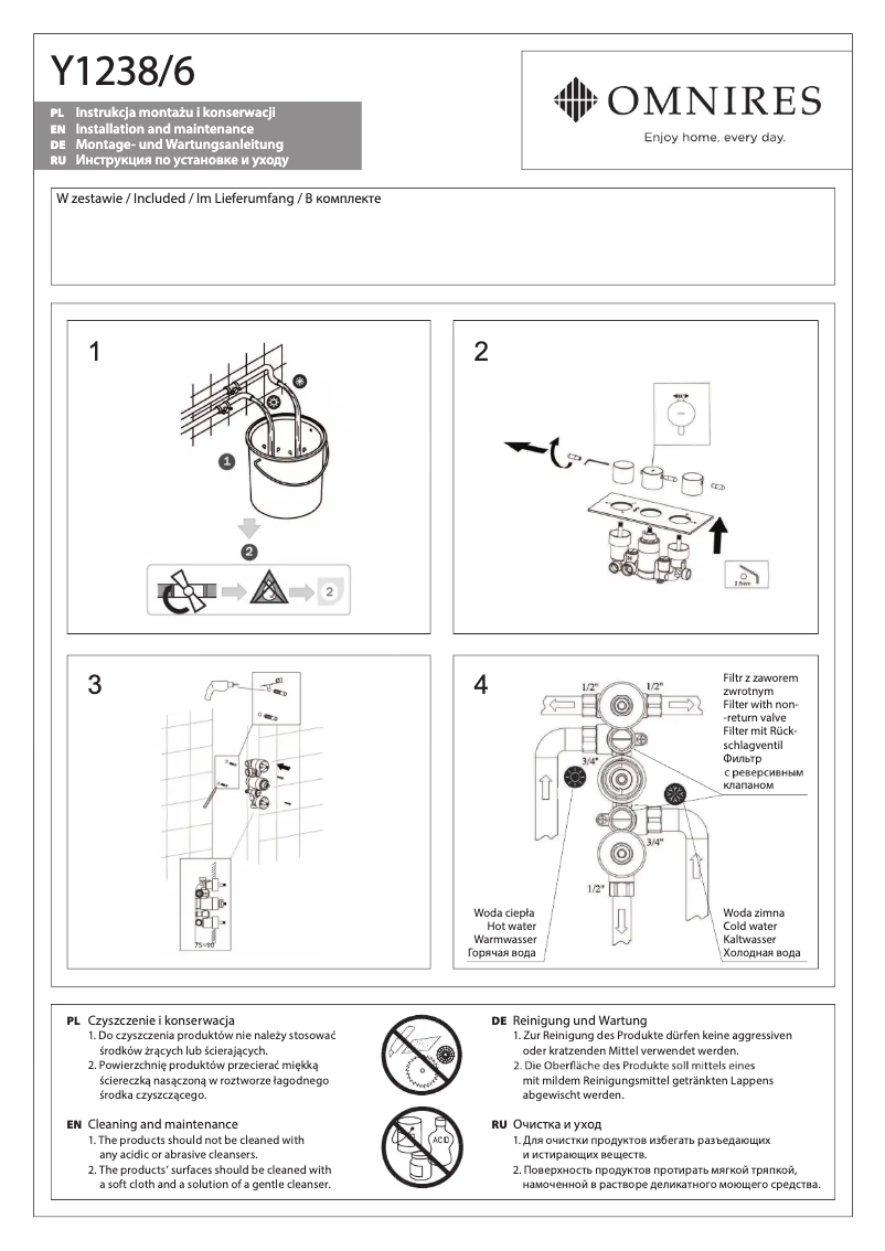 Página 1 del manual Manual de usuario Omnires Y1238