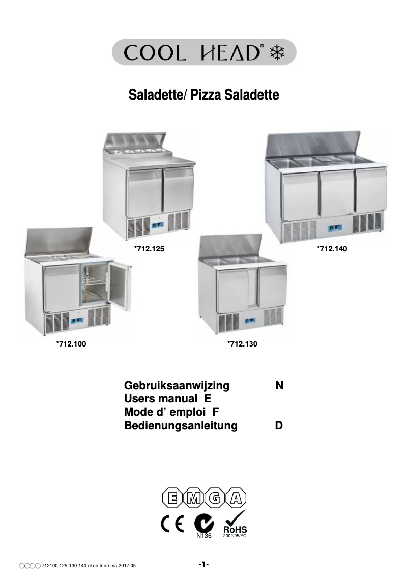 Página nº 1 - Manual de usuario Cool Head 712140