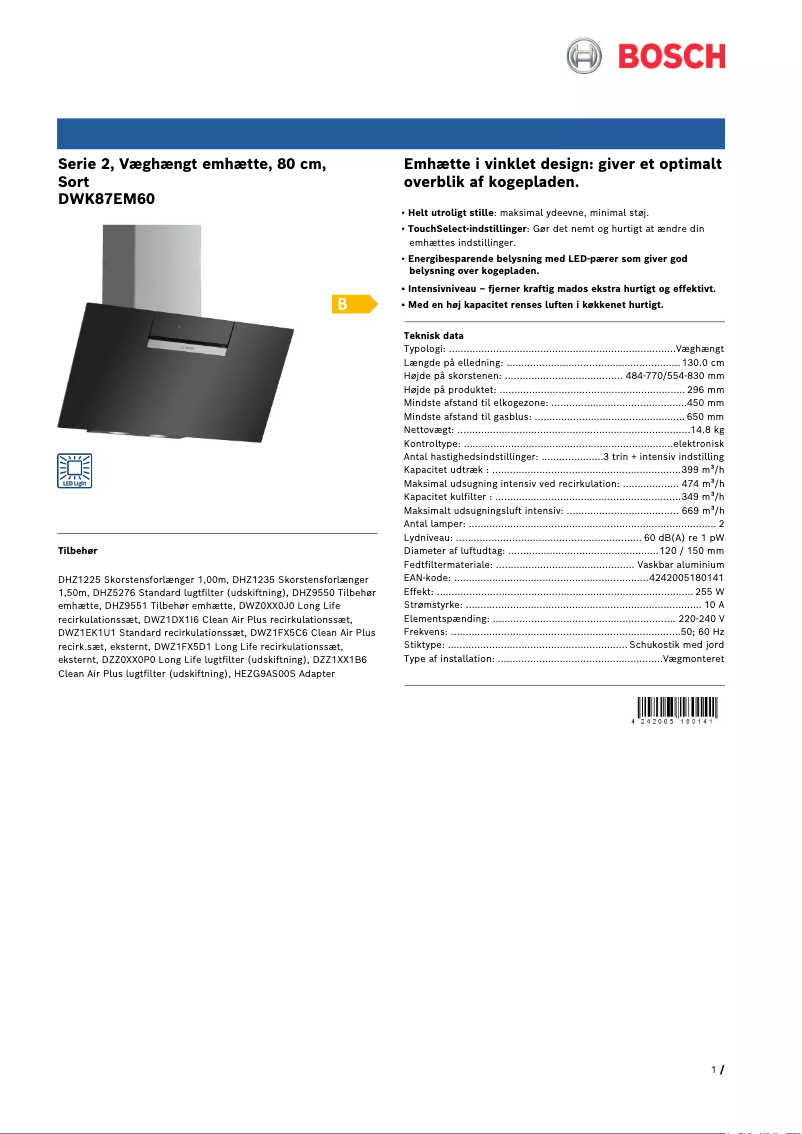 Imagen de la primera página del manual del dispositivo Serie 2 DWK87EM60