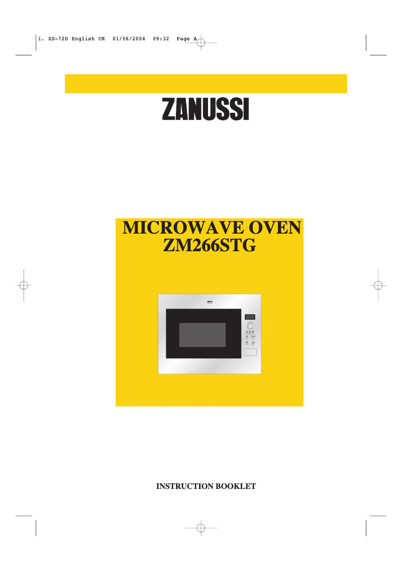 Página 1 del manual Manual de usuario Zanussi Zm266stgx