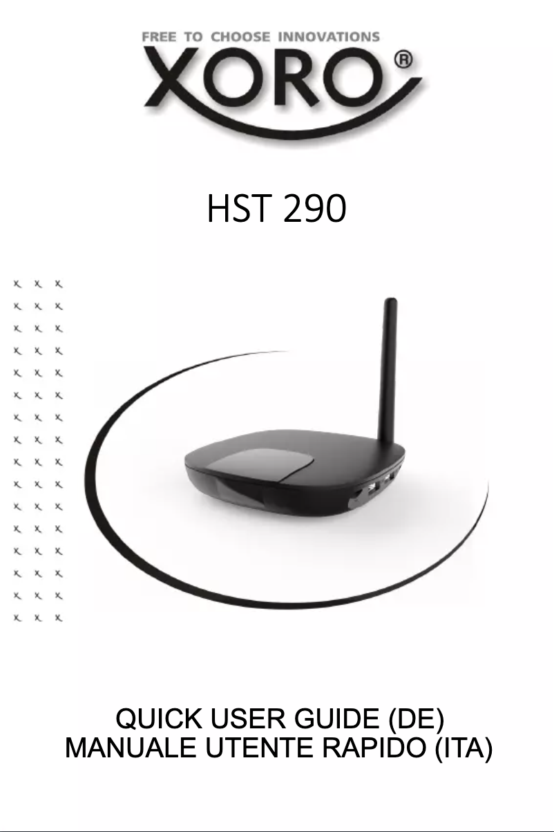 Imagen de la primera página del manual del dispositivo HST 290