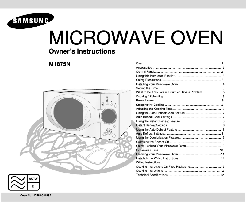Imagen de la primera página del manual del dispositivo M1875N-S