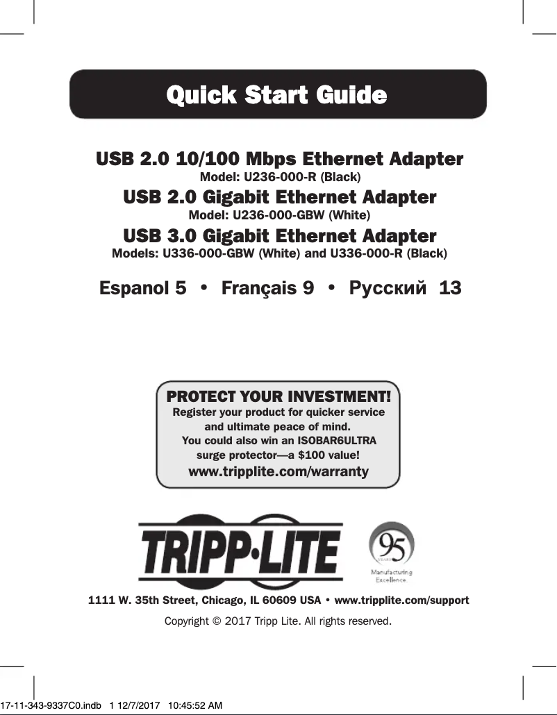 Imagen de la primera página del manual del dispositivo U336-000-R