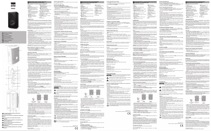 Imagen de la primera página del manual del dispositivo PBX50
