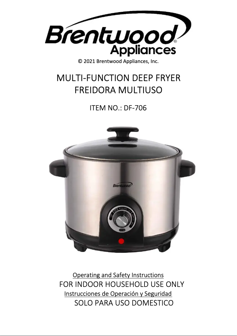 Página 1 del manual Manual de usuario Brentwood DF-706