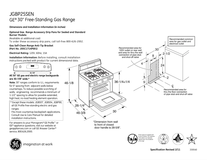 Imagen de la primera página del manual del dispositivo JGBP25SENSS