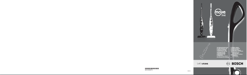 Página nº 1 - Manual de usuario Bosch Move 2in1 BBHMOVE8