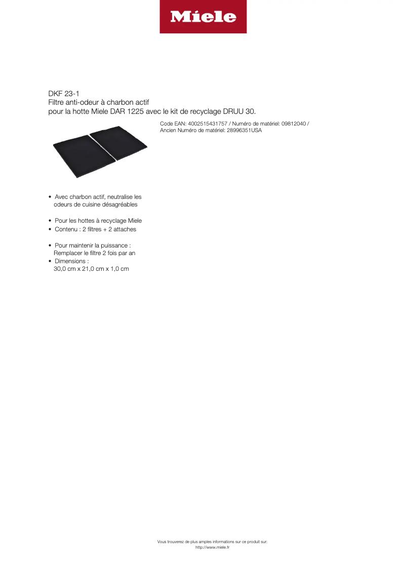 Imagen de la primera página del manual del dispositivo DKF 23-1