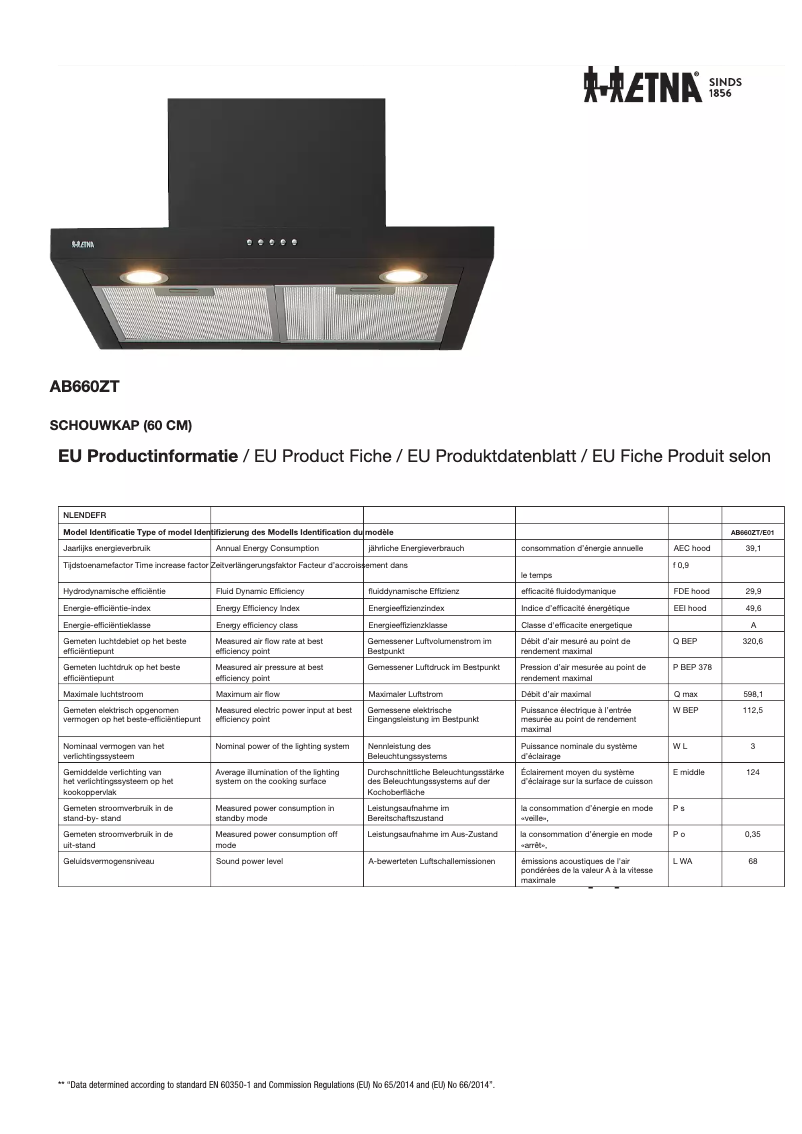 Imagen de la primera página del manual del dispositivo AB660ZT