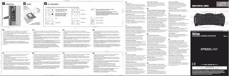 Página nº 1 - Manual de usuario Speed-Link Virtuis SL-6481