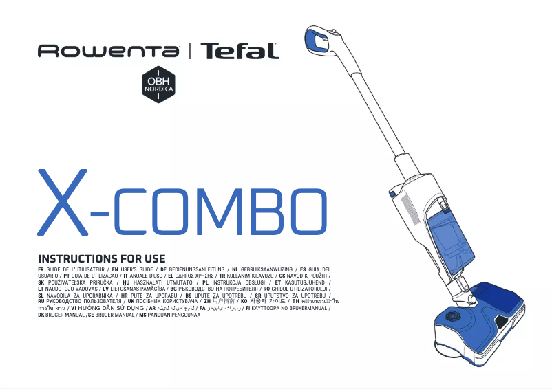 Página 1 del manual Instrucciones de seguridad Rowenta X-Combo Allergy GZ3038