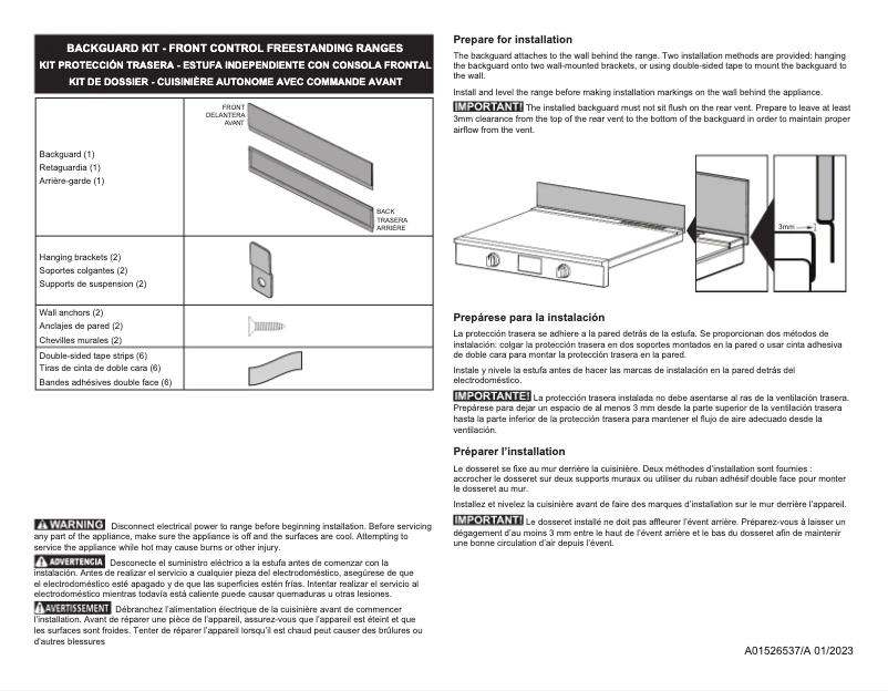 Imagen de la primera página del manual del dispositivo 11NBBKGDSS