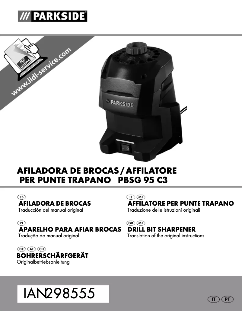 Imagen de la primera página del manual del dispositivo PBSG 95 C3