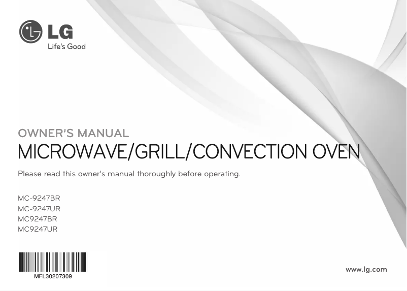 Página 1 del manual Manual de usuario LG MC-9247BR