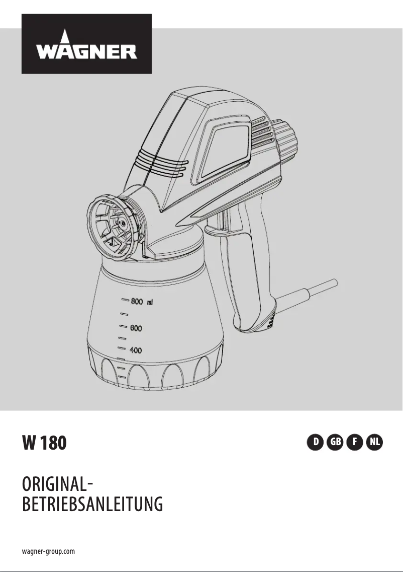 Página 1 del manual Manual de usuario Wagner W 180P