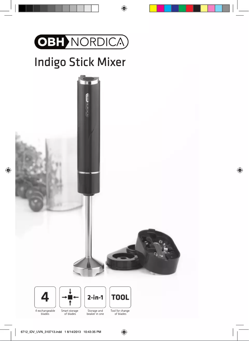 Imagen de la primera página del manual del dispositivo Indigo 6712