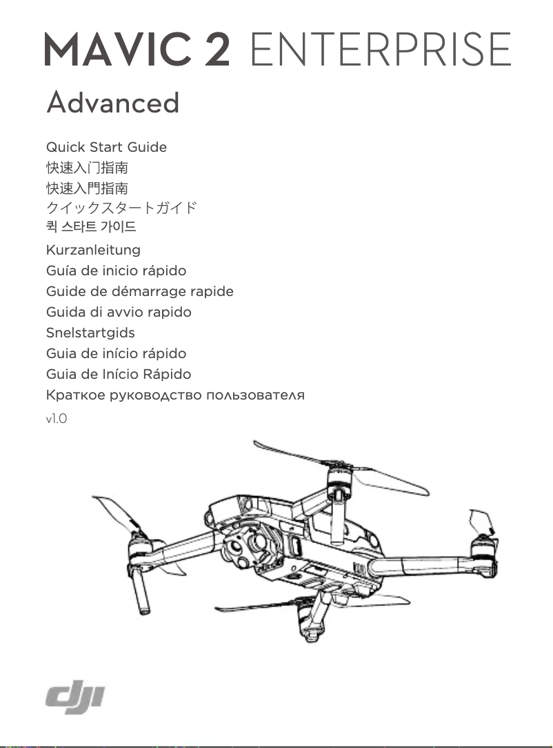 Imagen de la primera página del manual del dispositivo Mavic 2 Enterprise Advanced