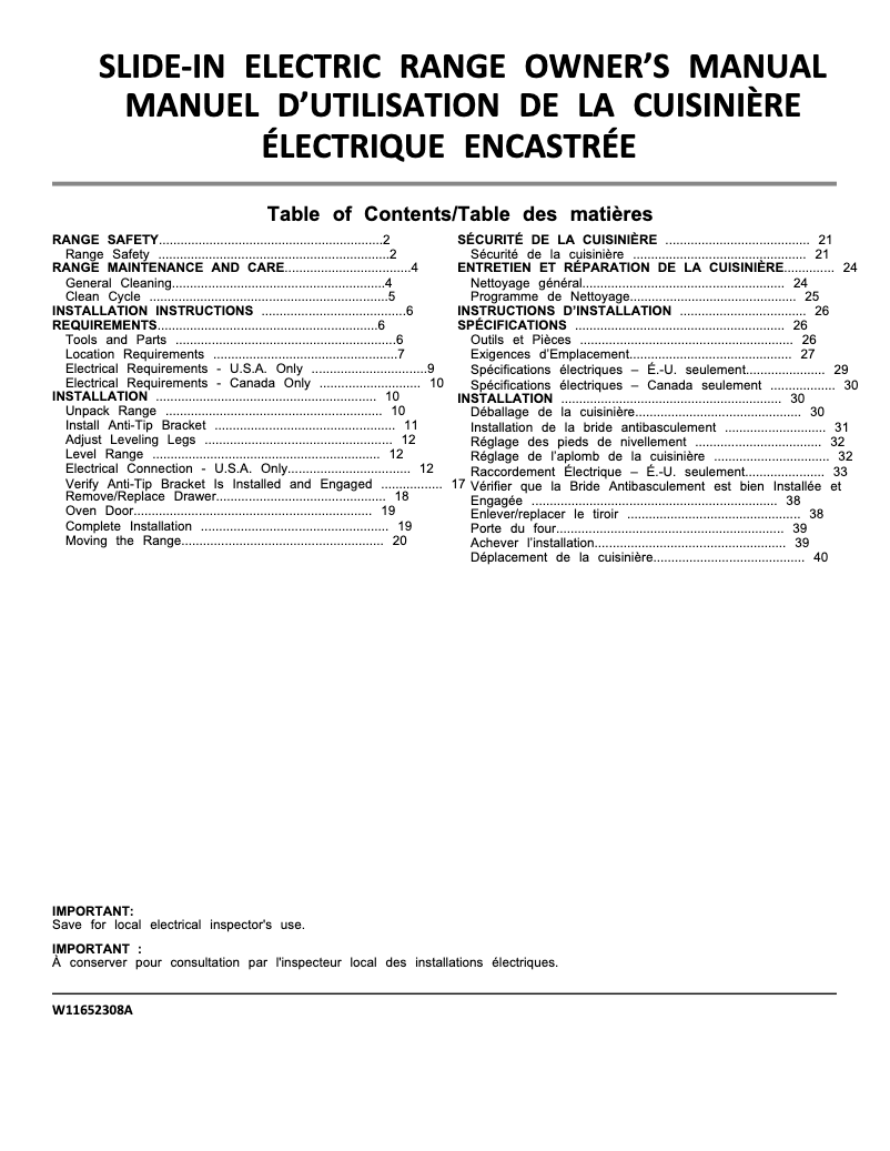 Imagen de la primera página del manual del dispositivo WEE745H0LZ