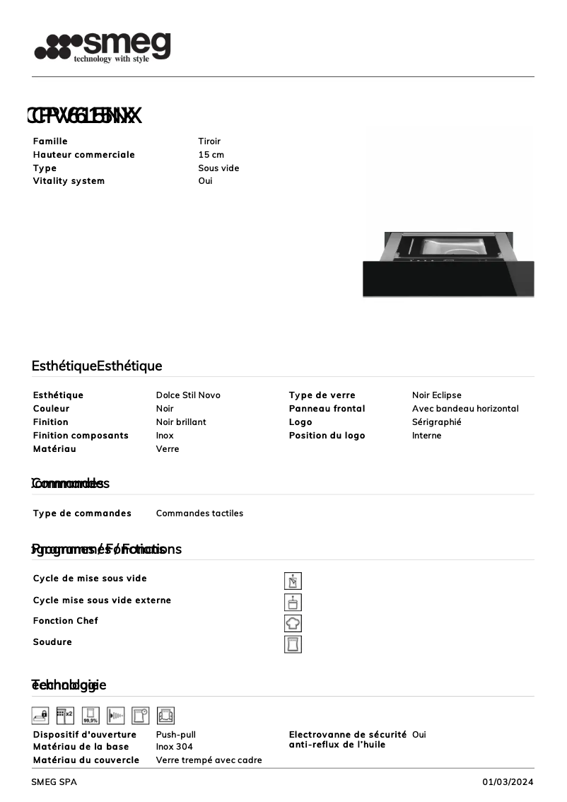 Imagen de la primera página del manual del dispositivo CPV615NX