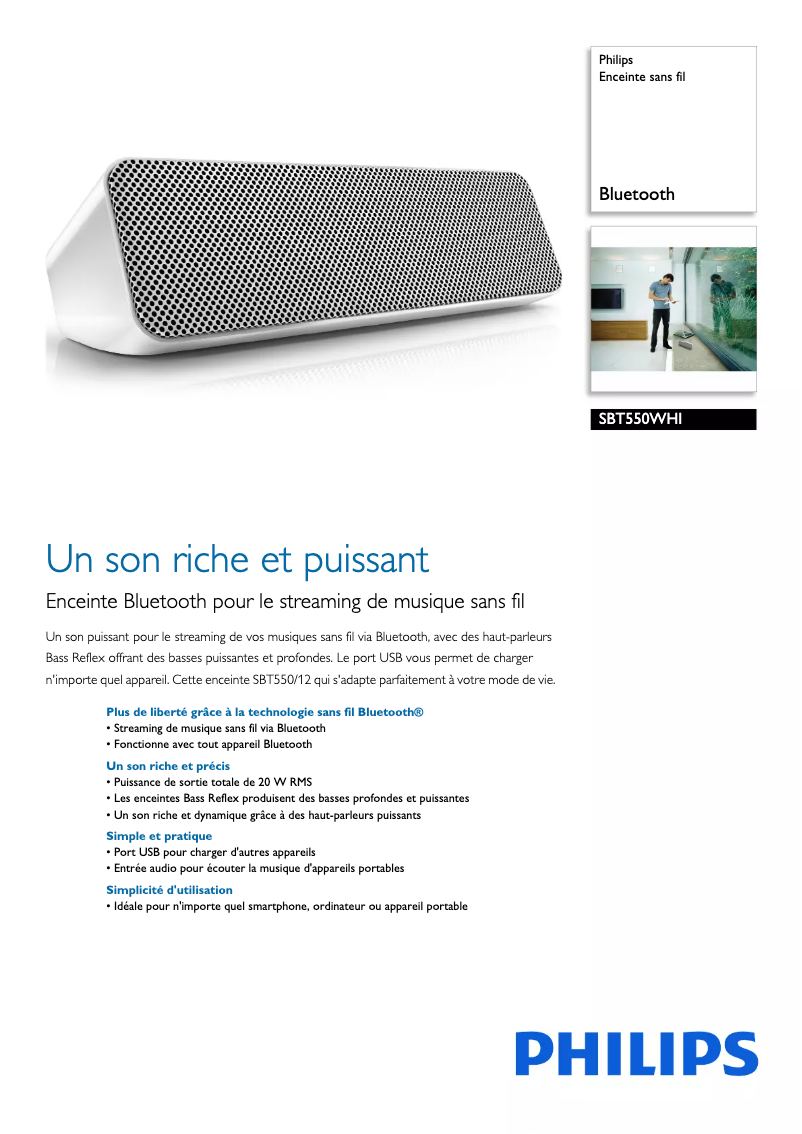 Imagen de la primera página del manual del dispositivo SBT550