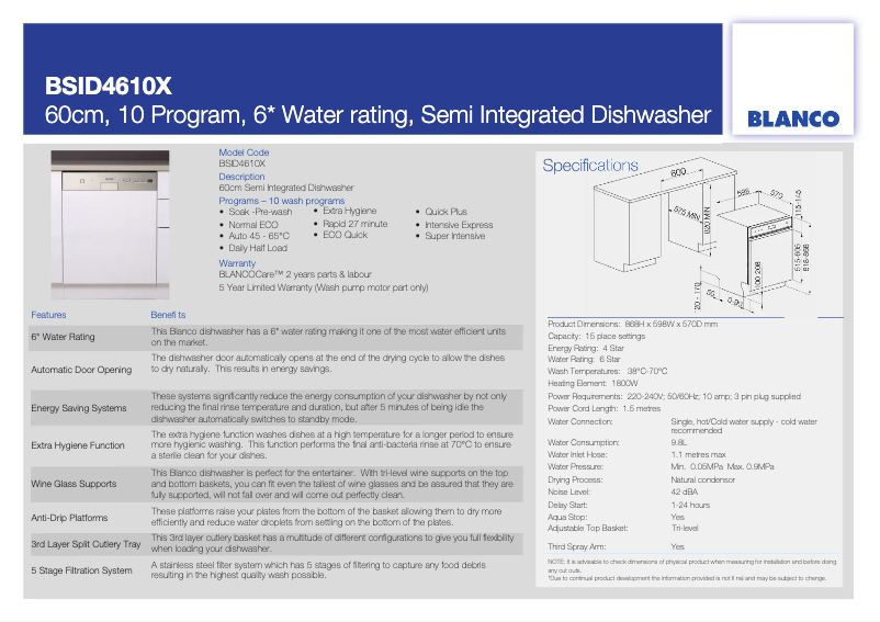 Imagen de la primera página del manual del dispositivo BSID4610X