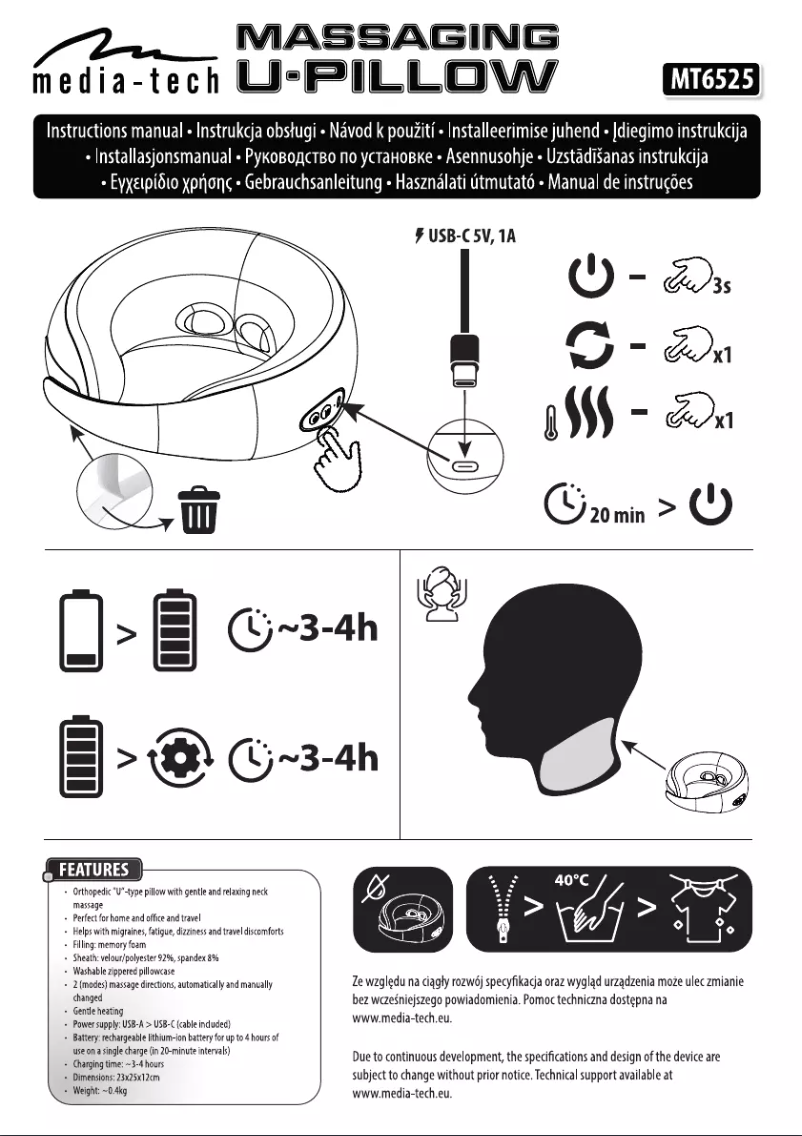 Página 1 del manual Manual de usuario Media-Tech MT6525