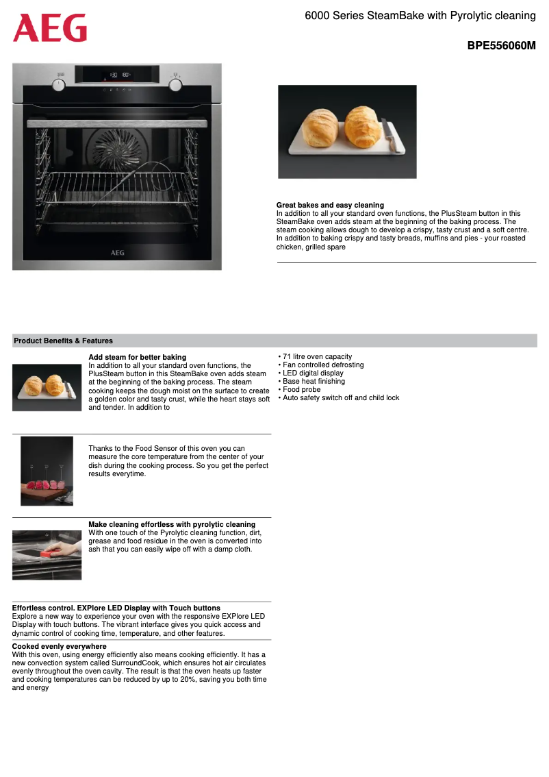Imagen de la primera página del manual del dispositivo BPE556060M