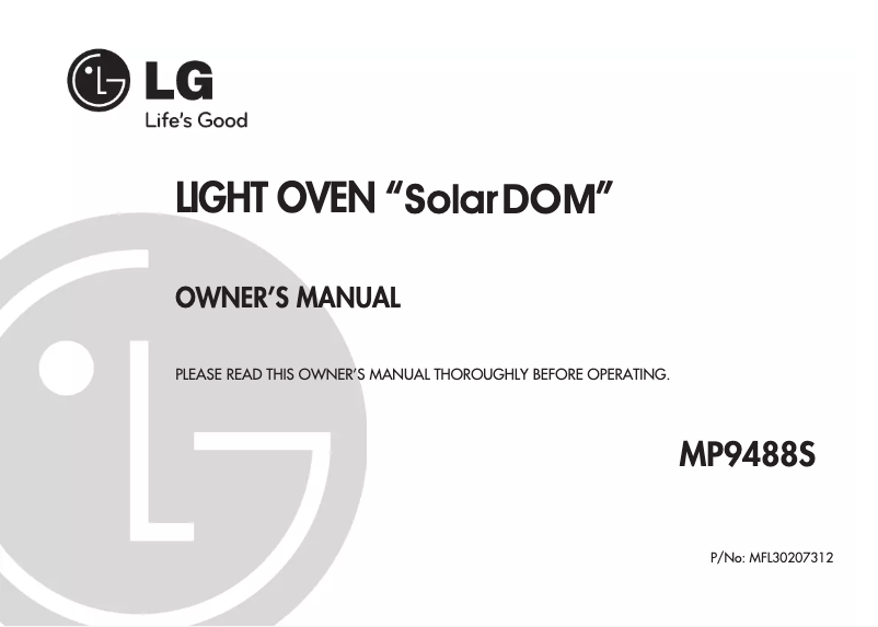 Imagen de la primera página del manual del dispositivo MP9488S