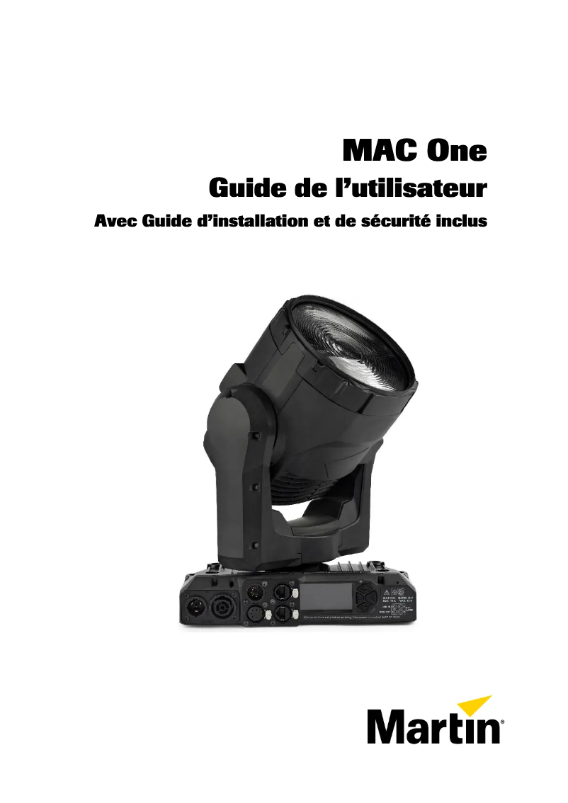 Página 1 del manual Manual de usuario Martin MAC One