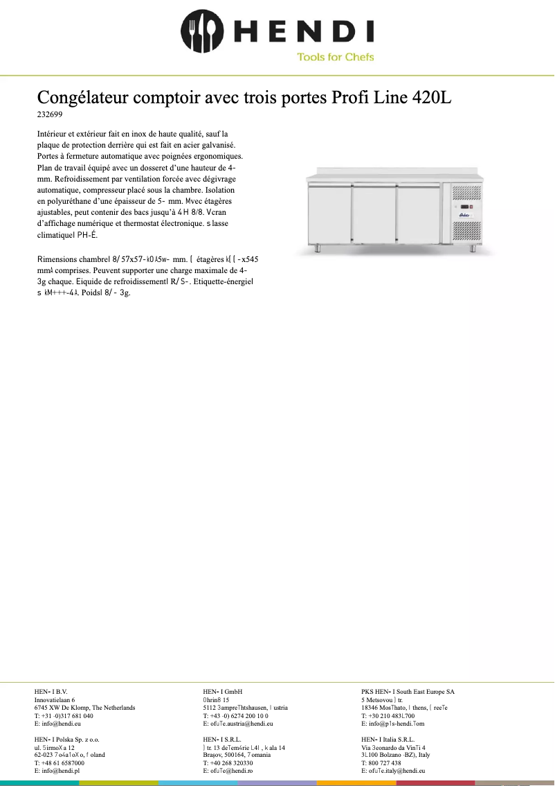 Página 1 del manual Ficha técnica Arktic 232699