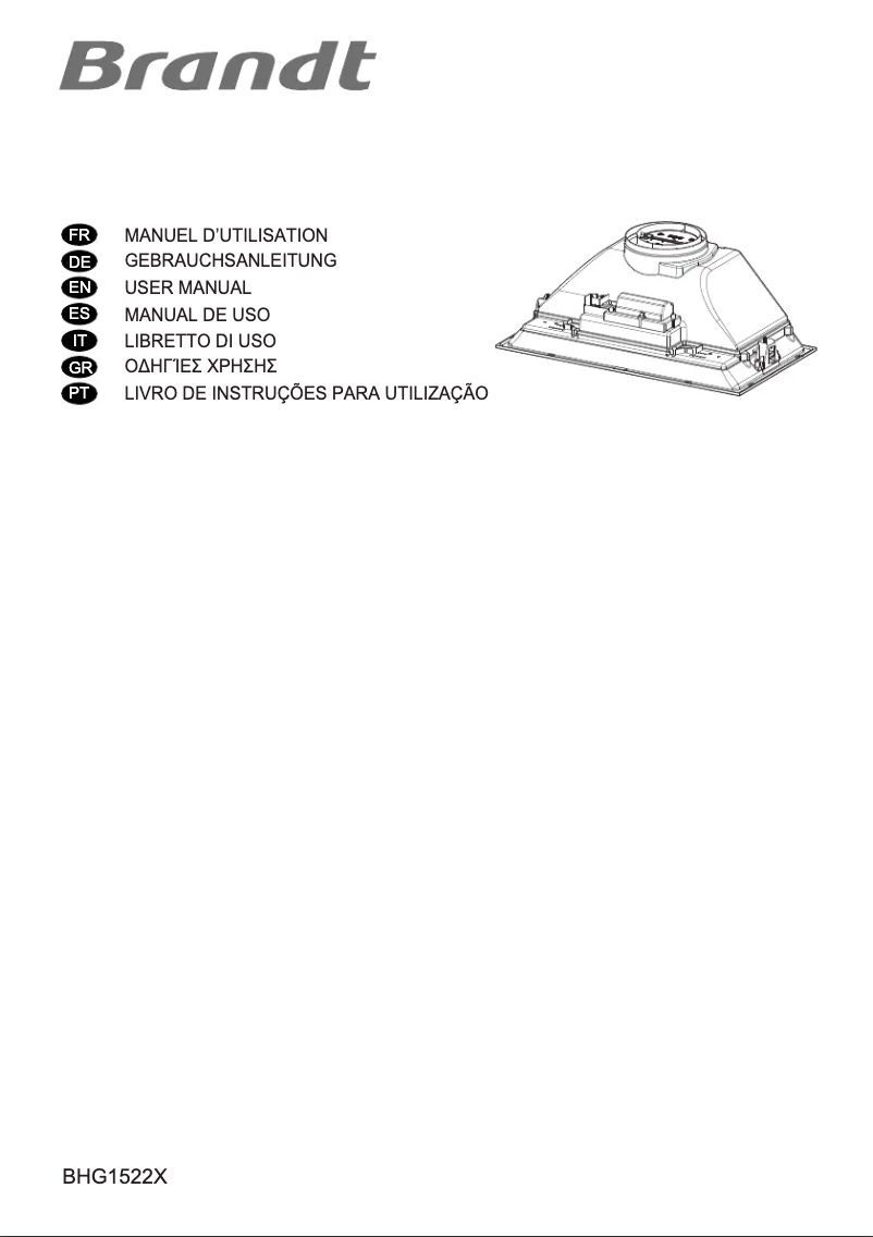 Página 1 del manual Manual de usuario Brandt BHG1522X
