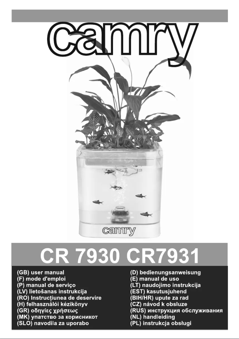 Imagen de la primera página del manual del dispositivo CR 7930