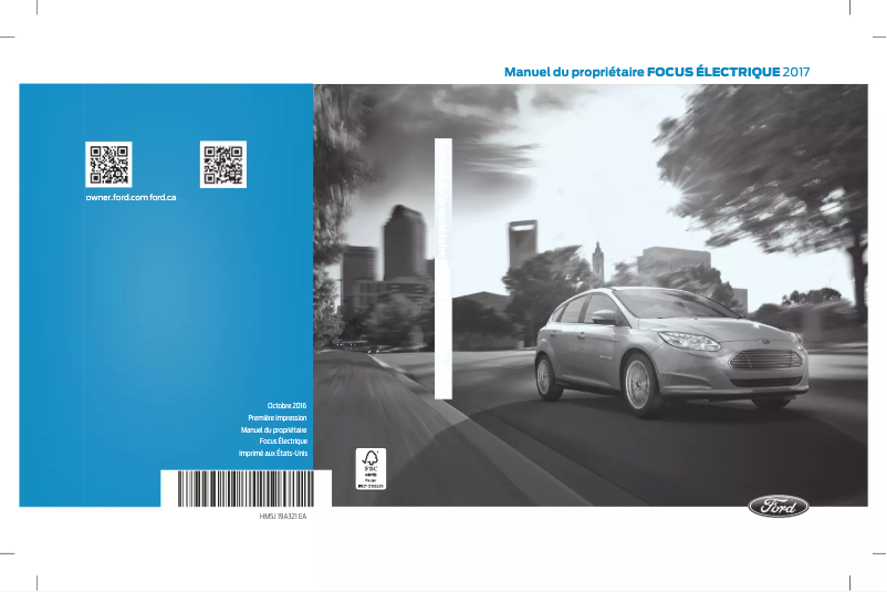 Página 1 del manual Manual de usuario Ford Focus Electric (2017)