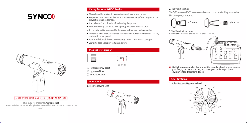 Página 1 del manual Manual de usuario Synco Cmic-V10
