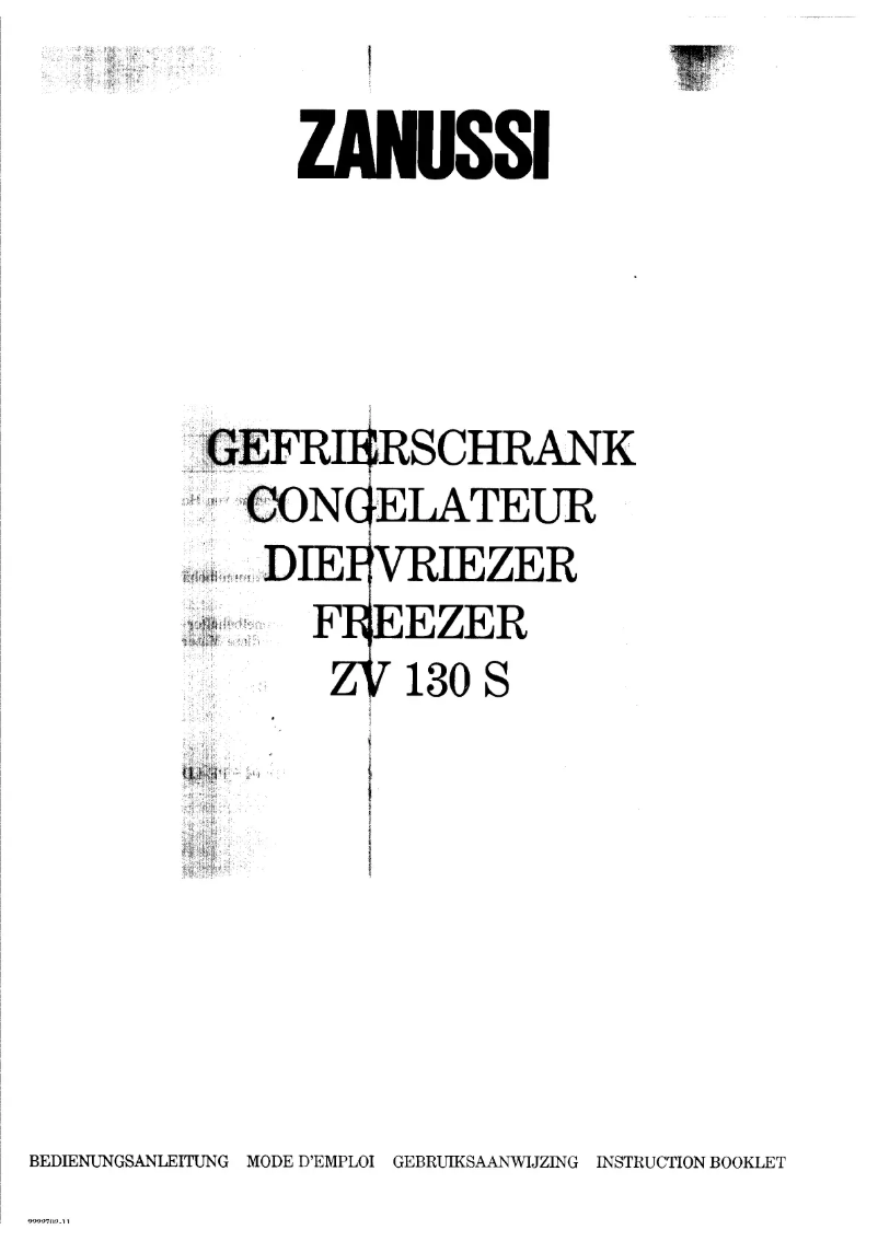 Imagen de la primera página del manual del dispositivo ZV 130S