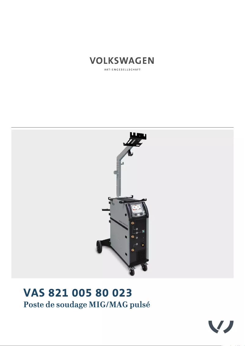 Imagen de la primera página del manual del dispositivo VAS 821 005 80 023