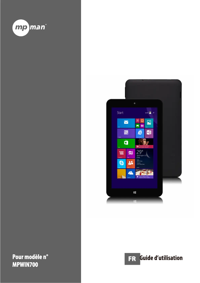 Página 1 del manual Manual de usuario Mpman MPWIN700