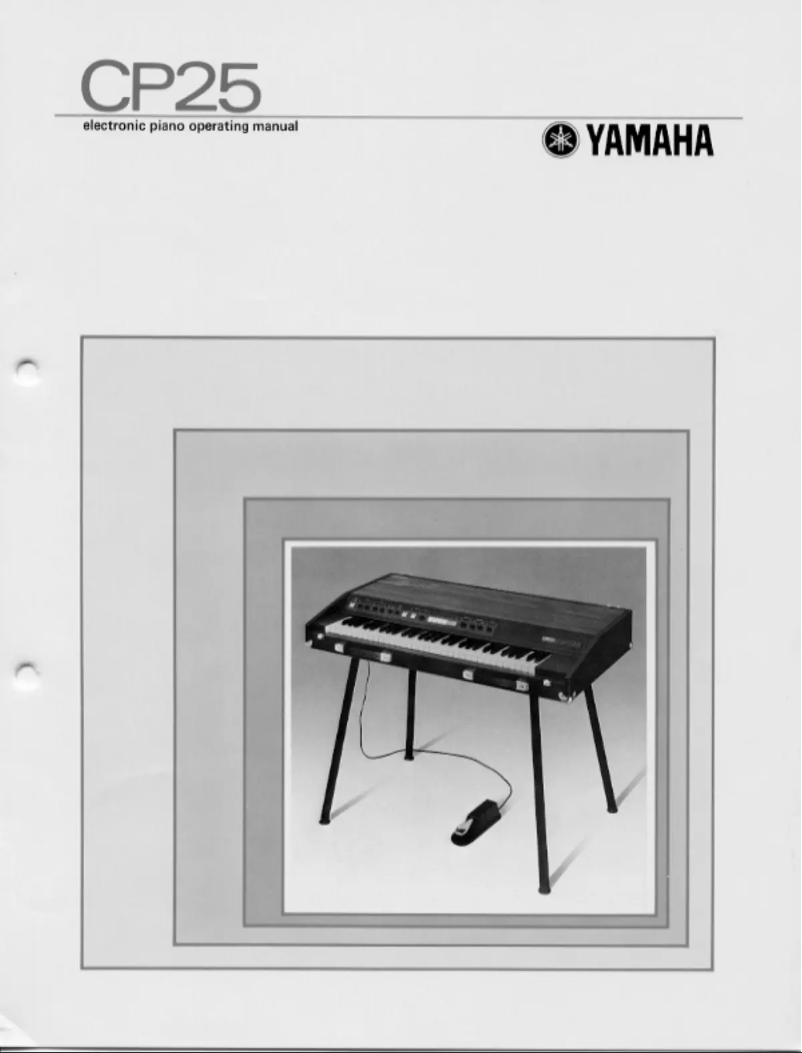 Página 1 del manual Manual de usuario Yamaha CP25