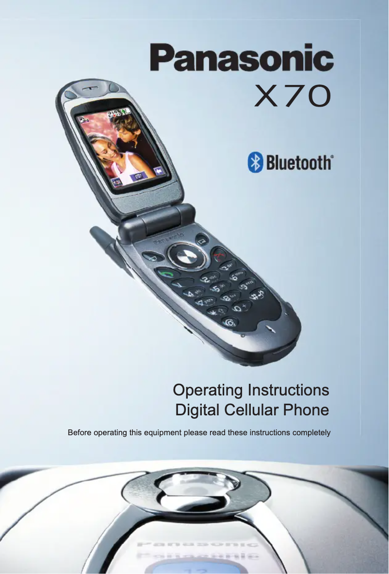 Imagen de la primera página del manual del dispositivo EB-X70