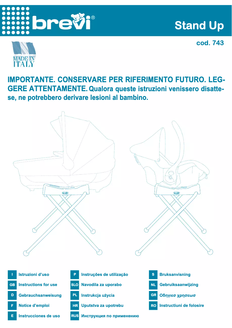 Imagen de la primera página del manual del dispositivo 743