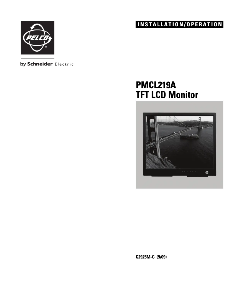Página 1 del manual Manual de usuario Pelco PMCL219A