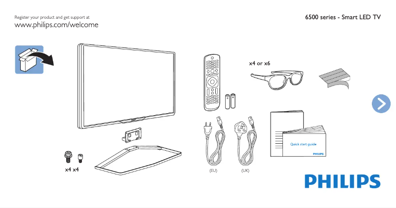 Imagen de la primera página del manual del dispositivo 32PFT6559