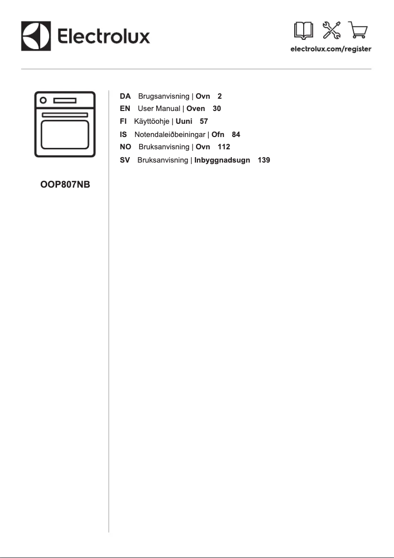 Imagen de la primera página del manual del dispositivo OOP807NB