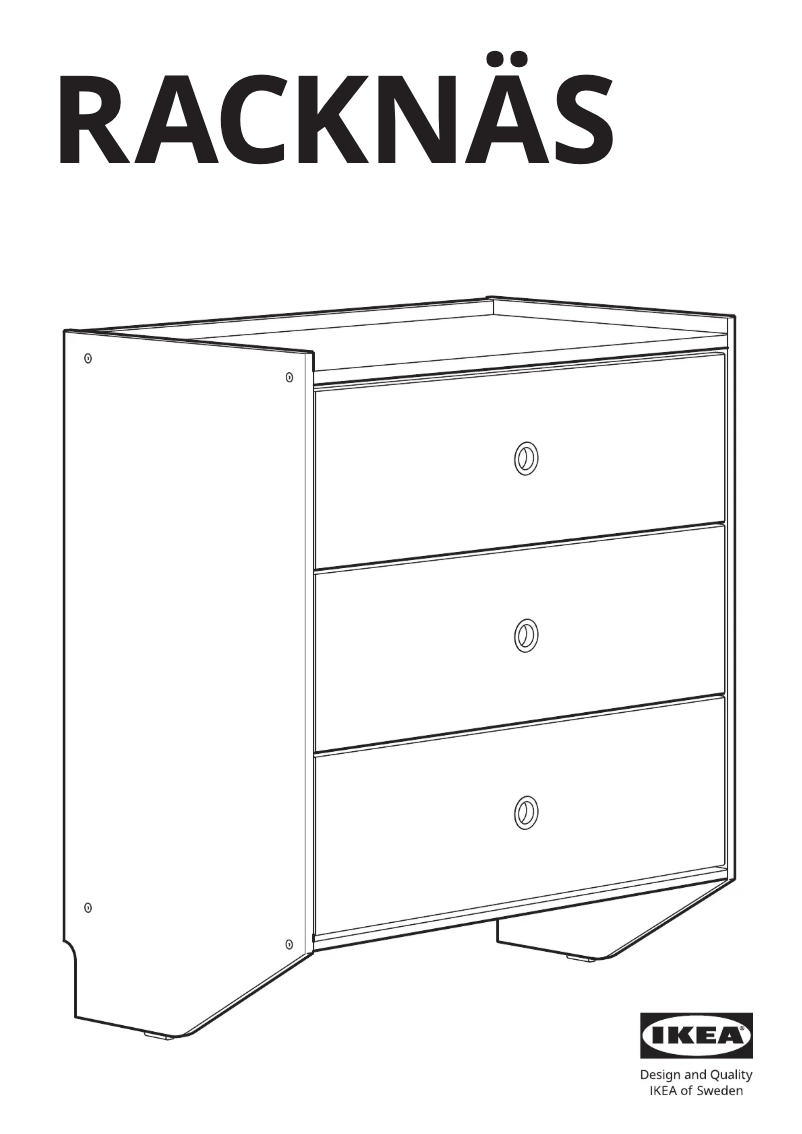 Página 1 del manual Manual de usuario Ikea RACKNÄS 105.945.24