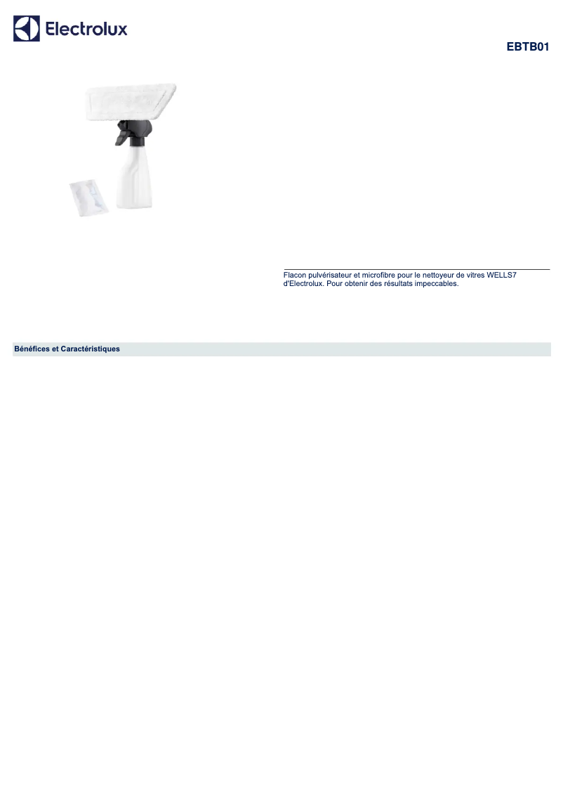 Imagen de la primera página del manual del dispositivo EBTB01