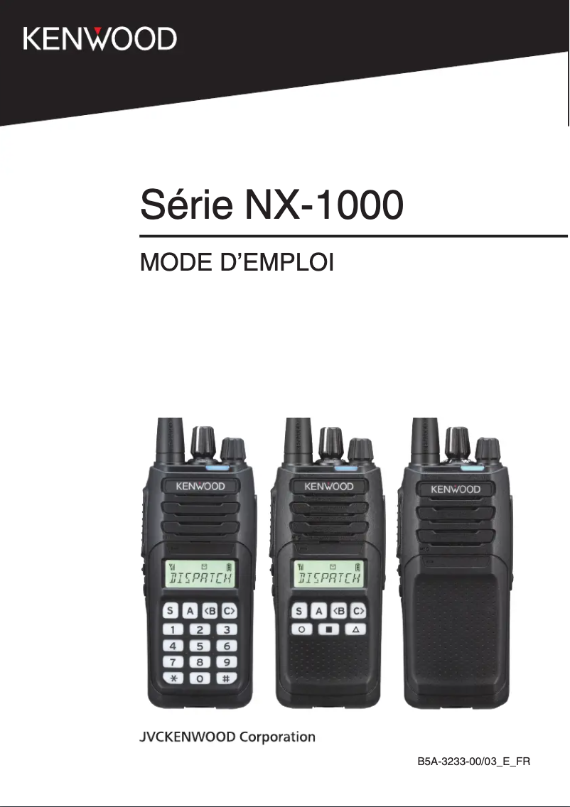 Página nº 1 - Manual de usuario Kenwood NX-1200