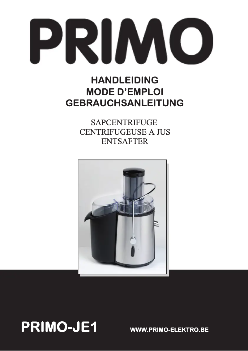 Imagen de la primera página del manual del dispositivo JE1