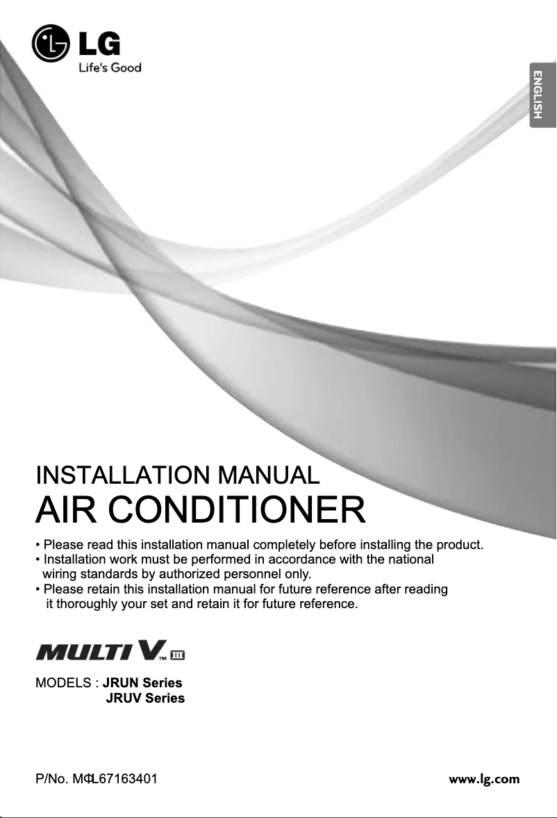 Página 1 del manual Manual de usuario LG JRUN100LM3