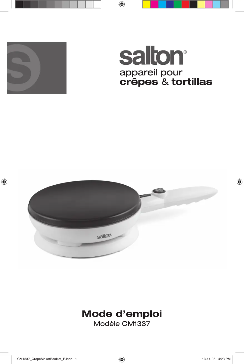 Imagen de la primera página del manual del dispositivo CM1337